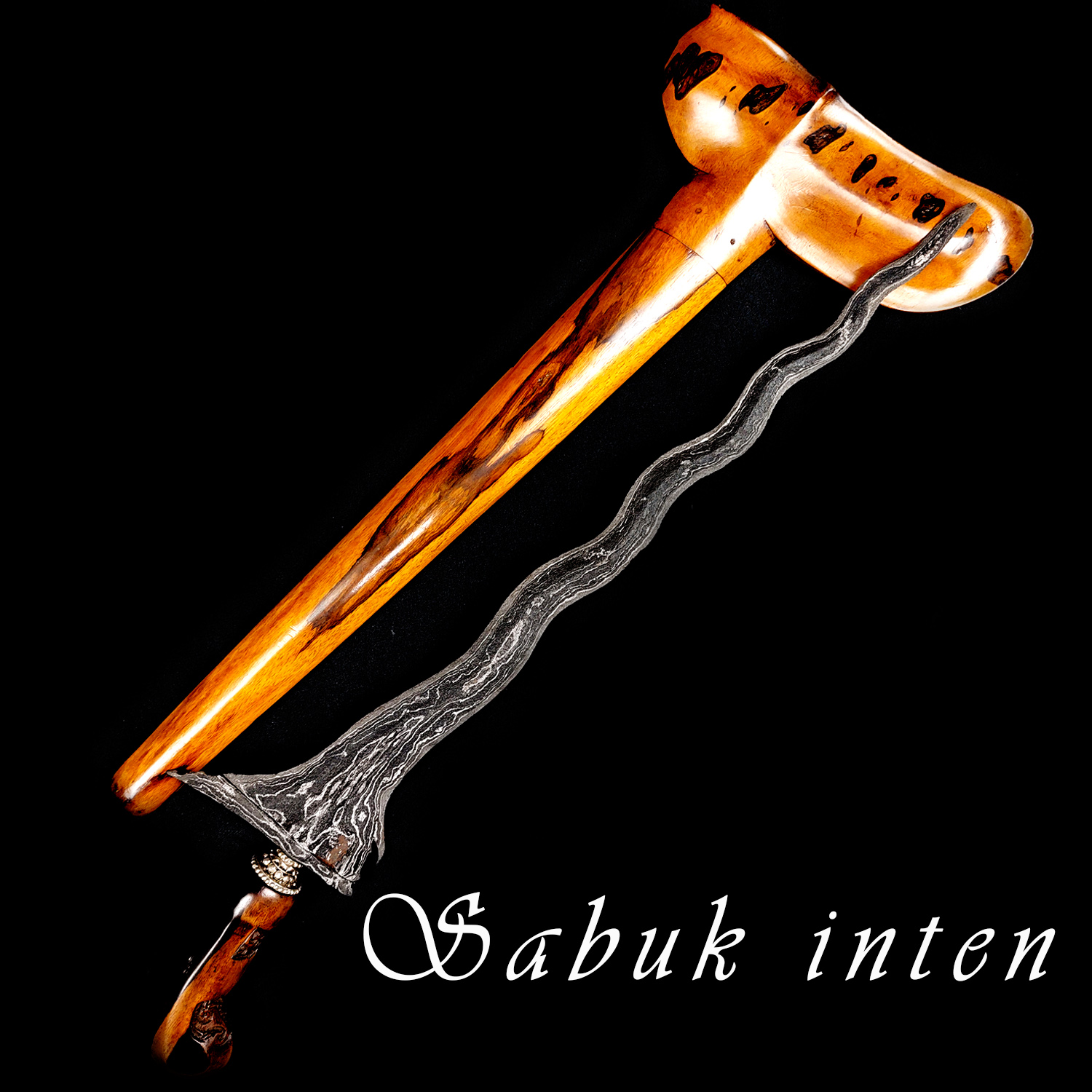 Keris Sabuk Inten Luk 11 Pamor Wengkon Isen Tangguh Pajajaran Kuno